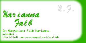 marianna falb business card